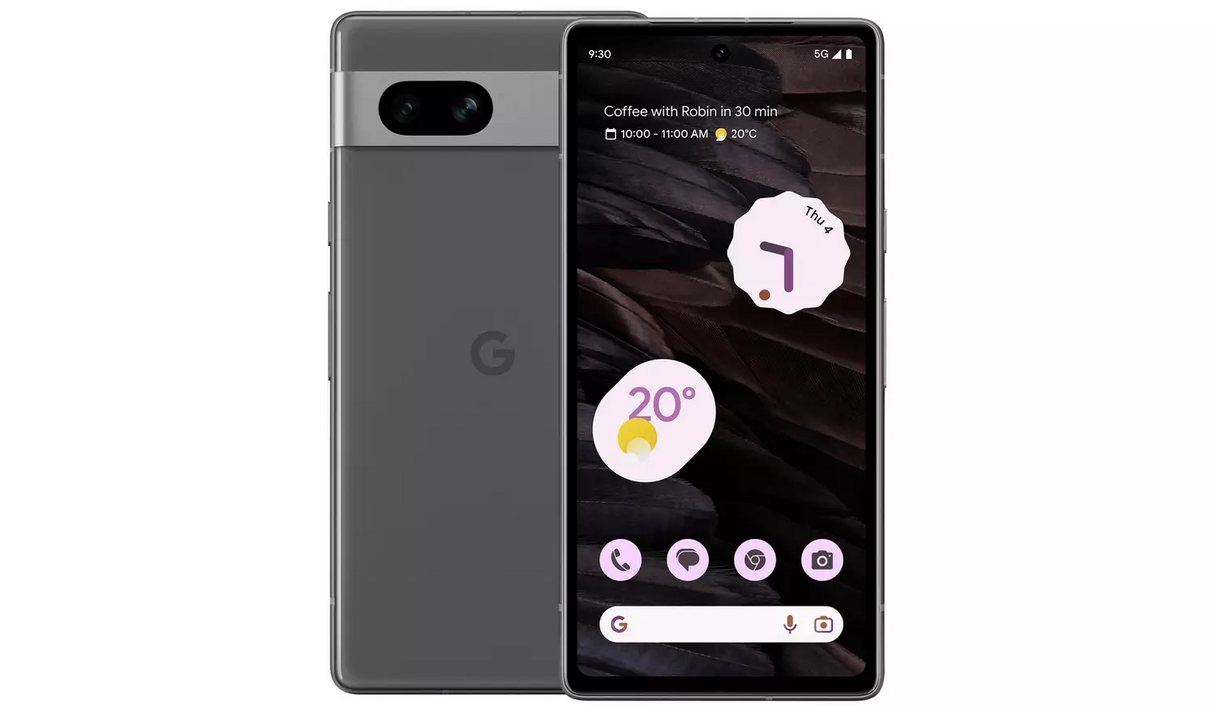 Google Pixel 7a 128GB 5G 6.1" Smartphone Unlocked GA03694-GB - Black - Kazoop 
