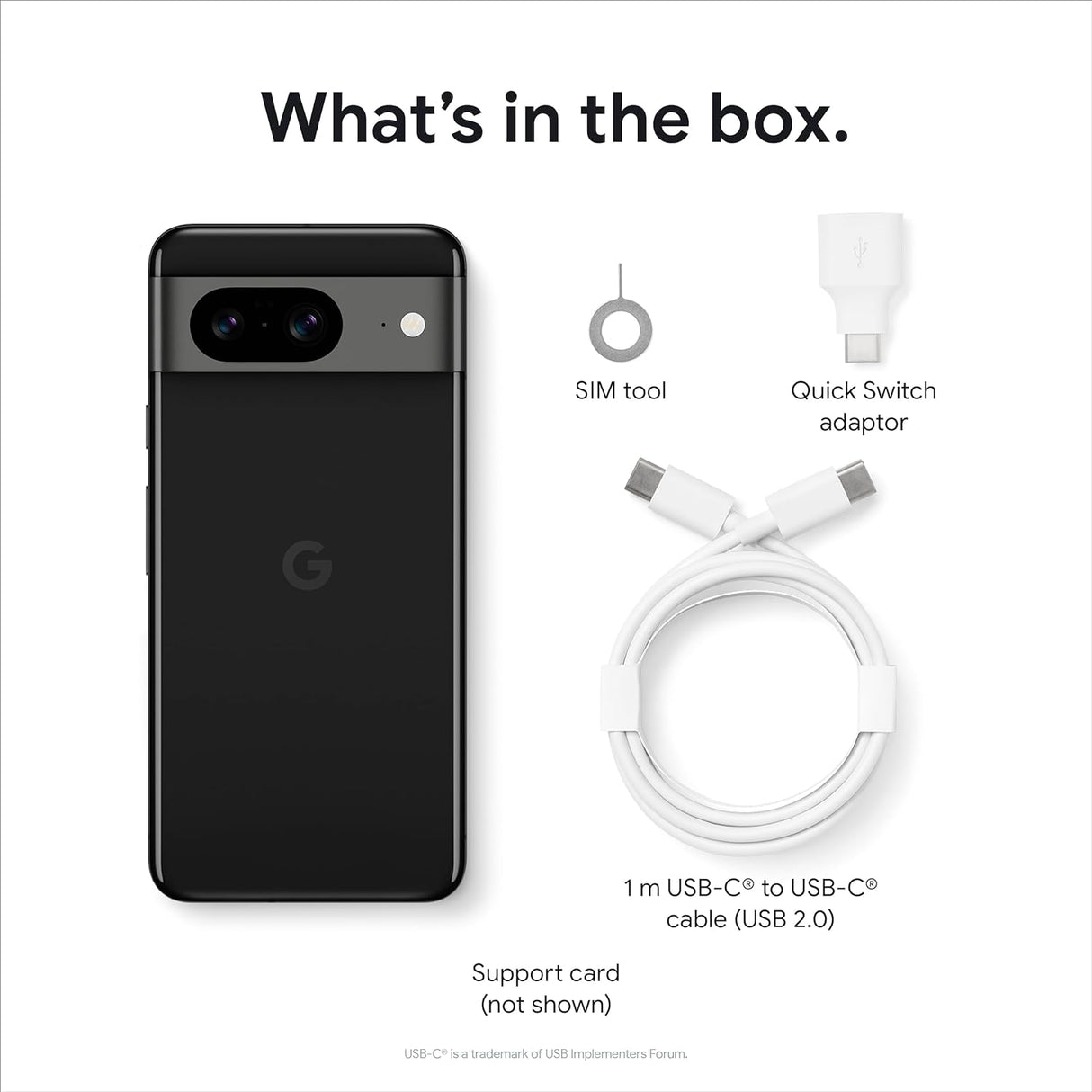 Google Pixel 8 5G 128GB Smartphone Dual SIM-Free 8GB RAM Unlocked Obsidian - Kazoop 
