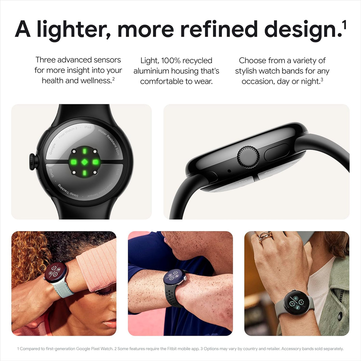 Google Pixel Watch 2 Wi-Fi GPS Bluetooth 41mm Smartwatch - Obsidian Black