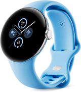 Google Pixel Watch 2 WiFi with Google Assistant Smartwatch Silver Bay Strap