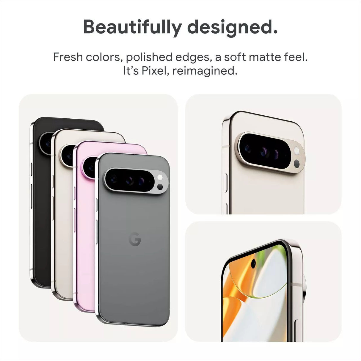 Google Pixel 9 Pro XL 6.8" 128GB 5G Smartphone 16GB RAM Unlocked - Obsidian