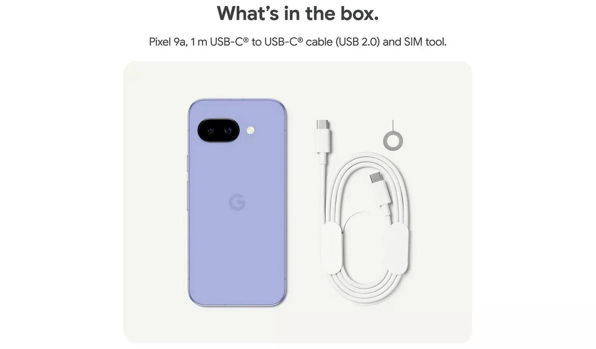 Google Pixel 9a 5G 8GB 128GB AI SIM-Free Unlocked Smartphone - Obsidian