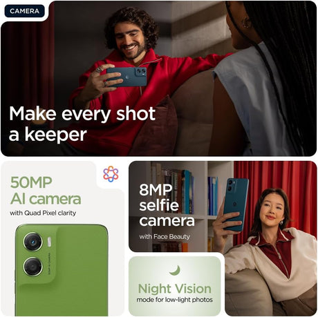 Motorola Moto G06 4G Smartphone 64GB Unlocked Dual-SIM - Pantone Tendril