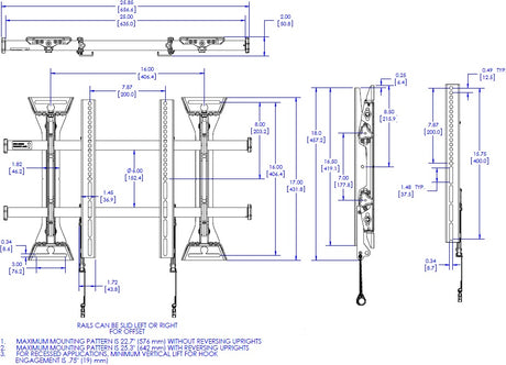 Chief MSM1U Flat Panel Universal Wall Mount Max 57kg 32" to 65" - Black