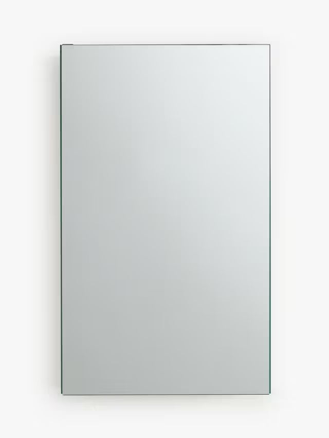 John Lewis Small Single Mirror-Sided Bathroom Cabinet 50 x 30 x 13.5cm