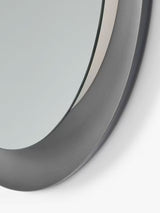 John Lewis Illuminated LED Round Decorative Bathroom Tray Mirror - Grey