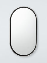 John Lewis Vela Pill LED Heated Illuminated Bathroom Mirror 90 x 50cm Black