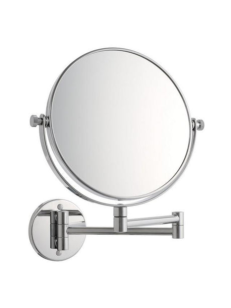 John Lewis Lux Extendable Bathroom Makeup Adjustable Swivel Mirror - Silver