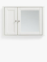John Lewis Portsman Double Mirrored Bathroom Cabinet H42 x W60cm - White
