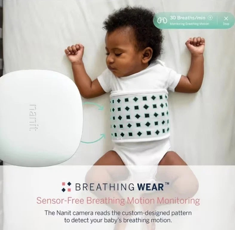 Nanit Pro Camera Wall Mount Breathing Baby Monitoring System 2-Ways - White