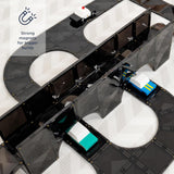 Connetix Roads Creative Pack Magnetic Tiles 48 Piece Set for Kids - Black