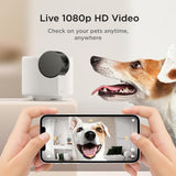 Petcube Cam 360 Interactive WiFi Smart Pet Home Monitoring Camera - White