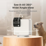 Petcube Cam 360 Interactive WiFi Smart Pet Home Monitoring Camera - White