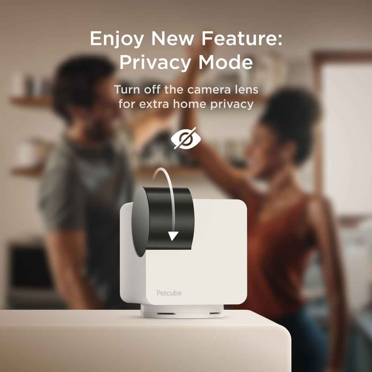 Petcube Cam 360 Interactive WiFi Smart Pet Home Monitoring Camera - White