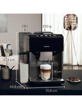 Siemens TQ515GB9 EQ500 Fully Automatic Bean Coffee Machine - Piano Black