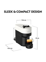 Nespresso by Krups Vertuo Pop Pod Compact Coffee Machine - Coconut White