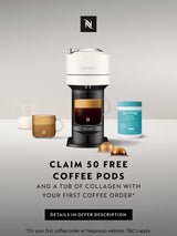Nespresso Vertuo Next ENV120 Pod Capsule Coffee Machine by De'Longhi - White