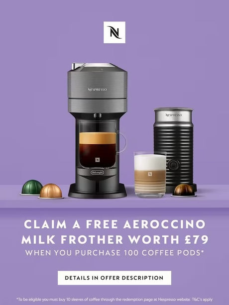 Nespresso ENV120.W Vertuo Next Coffee Pod Machine by De'Longhi - White
