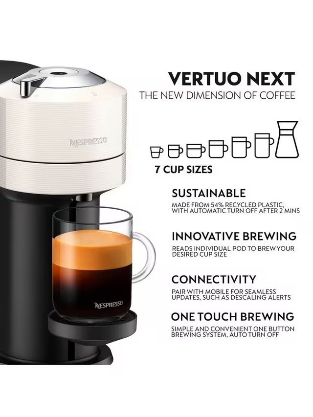 Nespresso ENV120.W Vertuo Next Coffee Pod Machine by De'Longhi - White