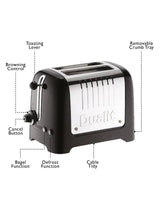 Dualit Lite Kettle & Toaster Set with Sandwich Cages (DPP2A/ DMK1) - Black