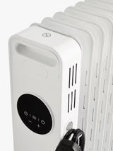 John Lewis 2500W Electric Portable Space Heater Digital Oil Radiator - White