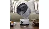 Meaco Sefte 8" Portable Rechargeable 12-Speed Air Circulator Table Fan White