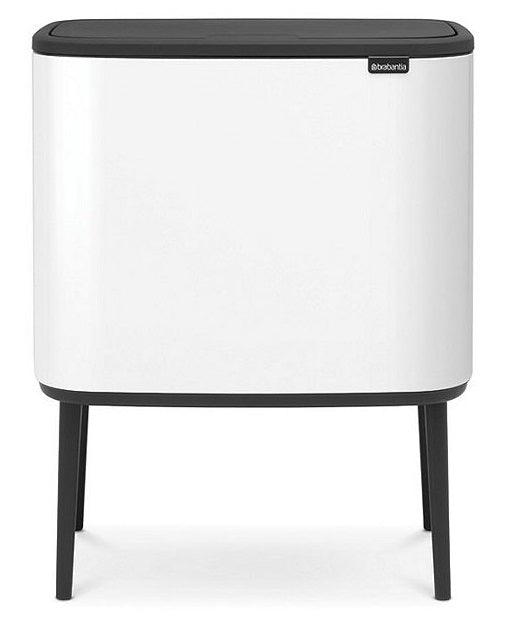 Brabantia Steel Bo Touch Bin with Plastic 36 L - White