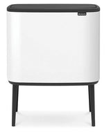 Brabantia Steel Bo Touch Bin with Plastic 36 L - White
