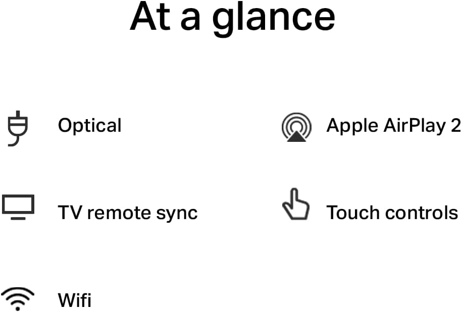 Sonos Ray All-in-one Wireless Compact Soundbar Works with AirPlay 2 - Black