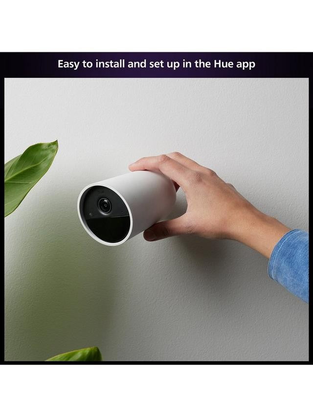Philips Hue Battery Powered Indoor/Outdoor Smart Security Camera - White