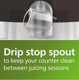 Philips HR1855/70 XL 2L 800W Quick Clean Fruit Veg Juicer - Black/Silver
