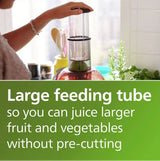 Philips HR1855/70 XL 2L 800W Quick Clean Fruit Veg Juicer - Black/Silver - Kazoop 