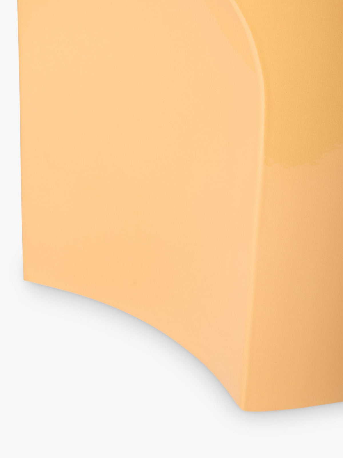 The Conran Shop Doric Sculptural Designer Living Room Side Table - Mustard