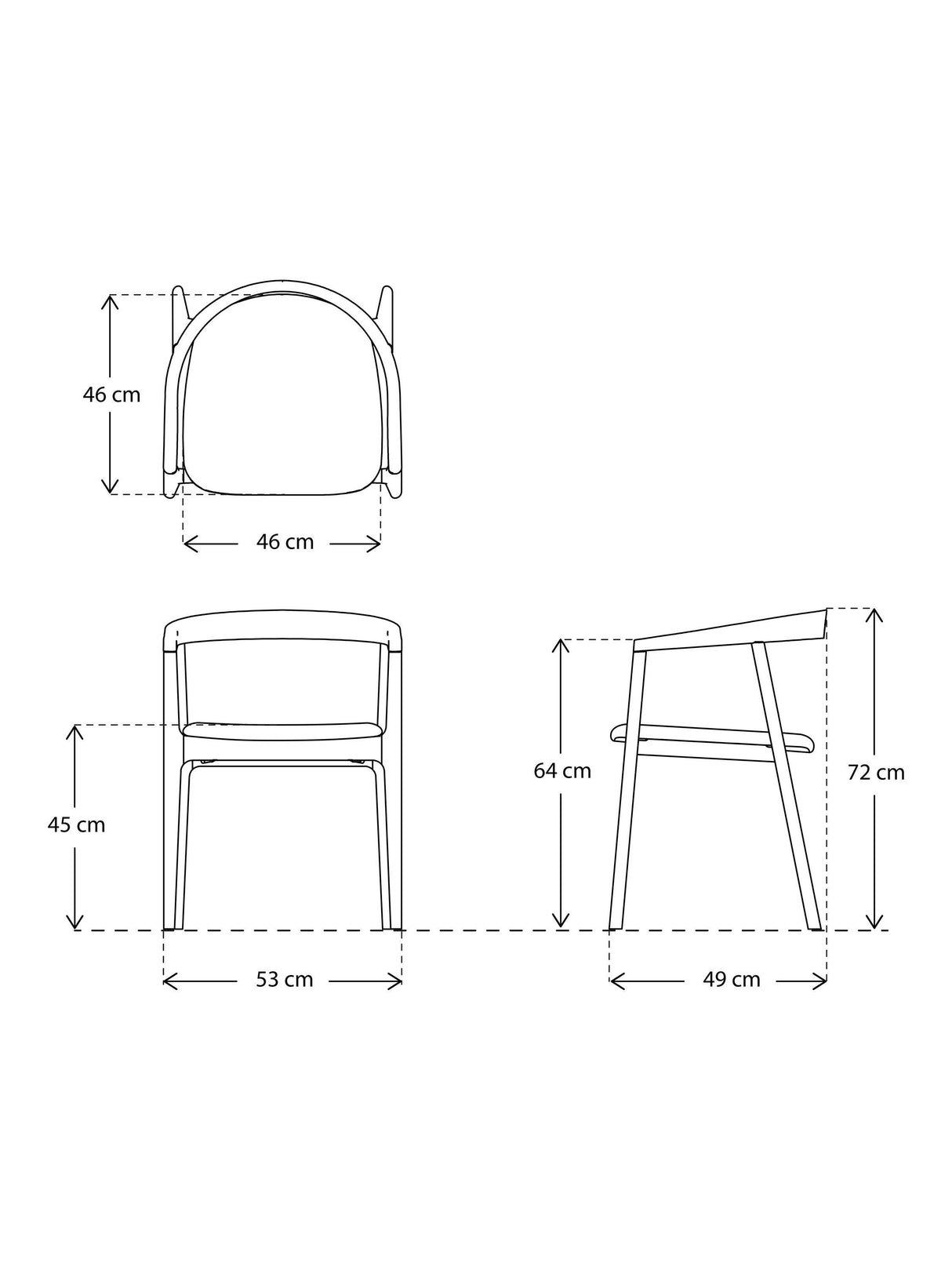 Swyft Model 01 Fully Assembled Dining Chair Set of 2 - Leather - Oak/Maple