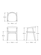 Swyft Model 01 Fully Assembled Dining Chair Set of 2 - Leather - Oak/Maple