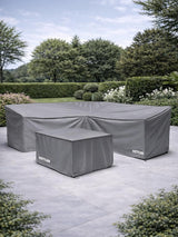 KETTLER Charlbury 6-Seater Mini Corner Dining Garden Furniture Covers - Grey
