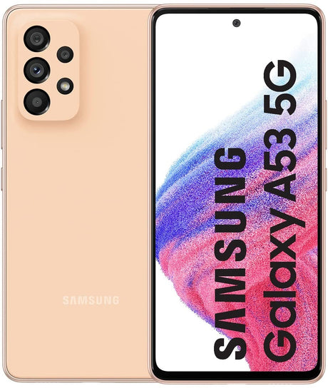 Samsung Galaxy A53 6.5'' 5G Smartphone 128GB Unlocked SIM-Free - Peach - Kazoop 