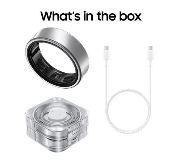 Samsung Galaxy Ring Health Tracker Smart Ring - Titanium Silver - Size 11