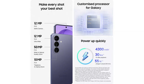 Samsung Galaxy S26 5G 6.3'' Smartphone 512GB Unlocked SIM-Free - Violet