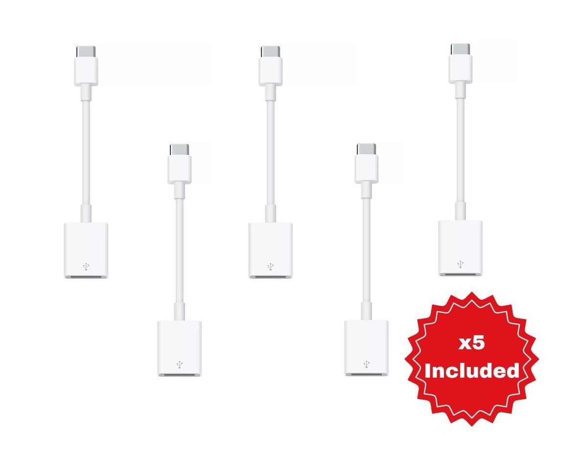 Genuine Apple MJ1M2ZM/A USB-C to USB 2.0 Adapter Cable - White