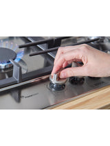 Bosch Series 6 PCP6A5I90 60cm Built-In Kitchen Gas Hob - Stainless Steel