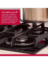 Neff N70 T27CIQ8S0 75cm Flame Control Removable Dials & Pan Supports Gas Hob