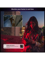 Philips Hue 929003562703 Secure Wired 1080p HD Smart Security Camera - White