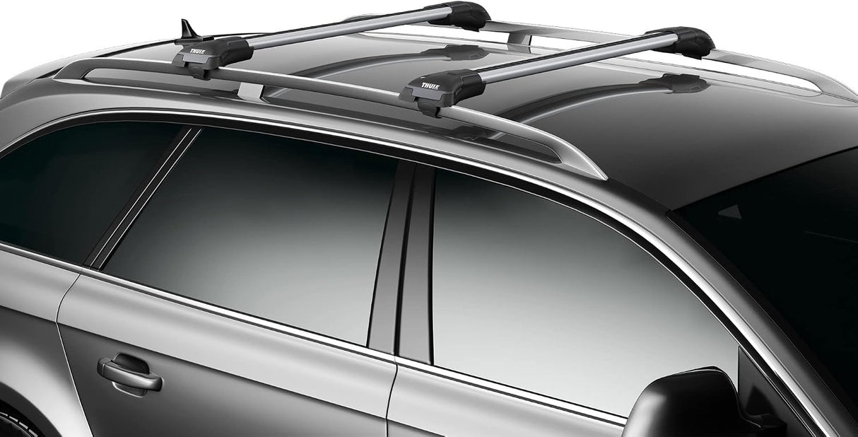 Thule WingBar Edge 9583 Aerodynamic Aluminium Roof Bars Pair - 95cm - Silver