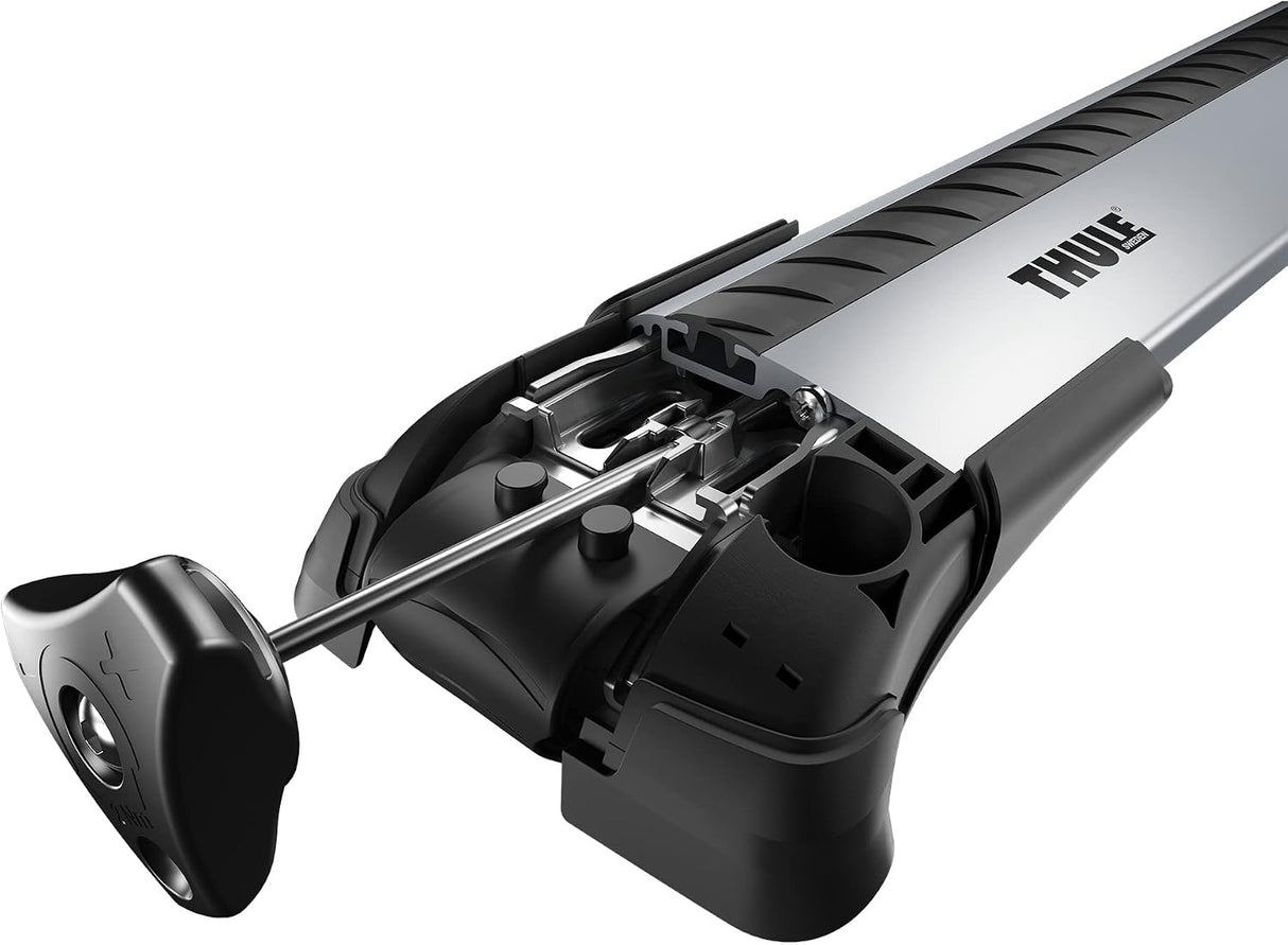 Thule WingBar Edge 9583 Aerodynamic Aluminium Roof Bars Pair - 95cm - Silver