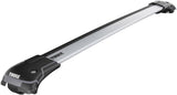 Thule WingBar Edge 9585 Raised Rail Lockable Cross Bars Pair - M/L - Silver