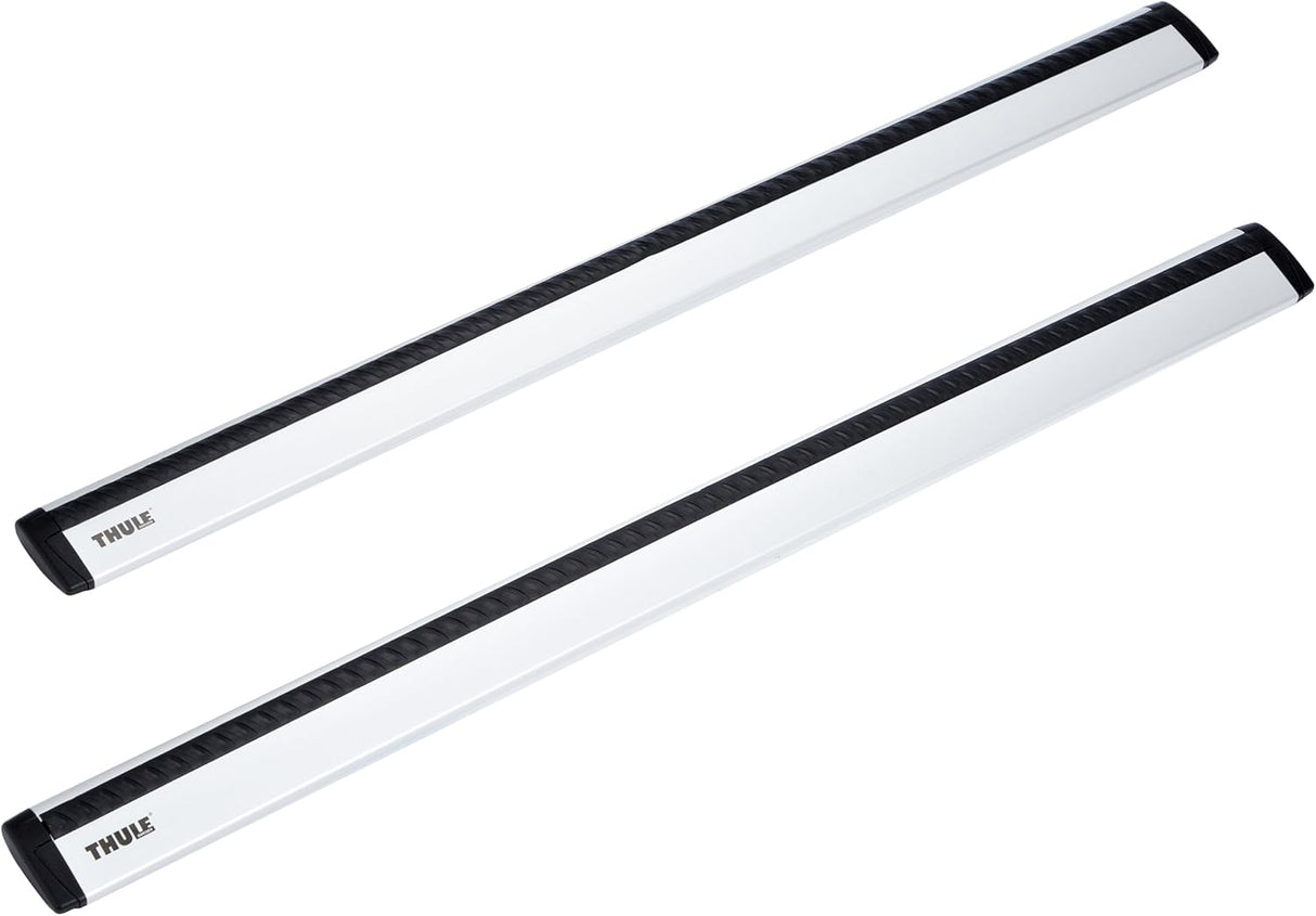 Thule 960 WingBar 108cm Aluminium Aerodynamic Car Roof Bars - Pair - Silver