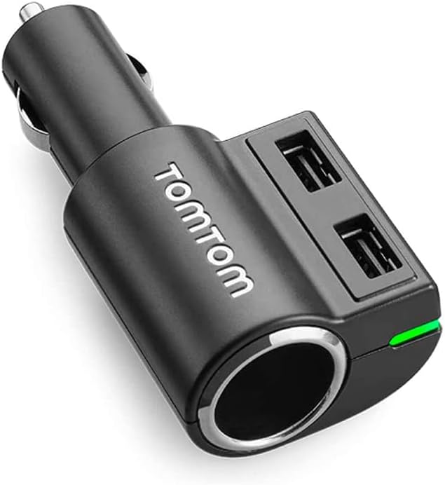 TomTom 9UUC.001.24 Fast Multi Charger Dual USB 12V 24V Car Power Adapter