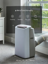 MeacoCool Pro 14000BTU Smart Portable Air Conditioner and Heater - White