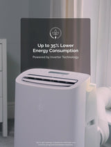 MeacoCool Pro 14000BTU Smart Portable Air Conditioner and Heater - White